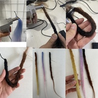 Mini Machine en Acier pour Dreadlocks, Légère, Taille 6-16MM, Kit d'Outils DIY pour Tressage Synthétique et Extensions de Locs, Alimentation Incluse