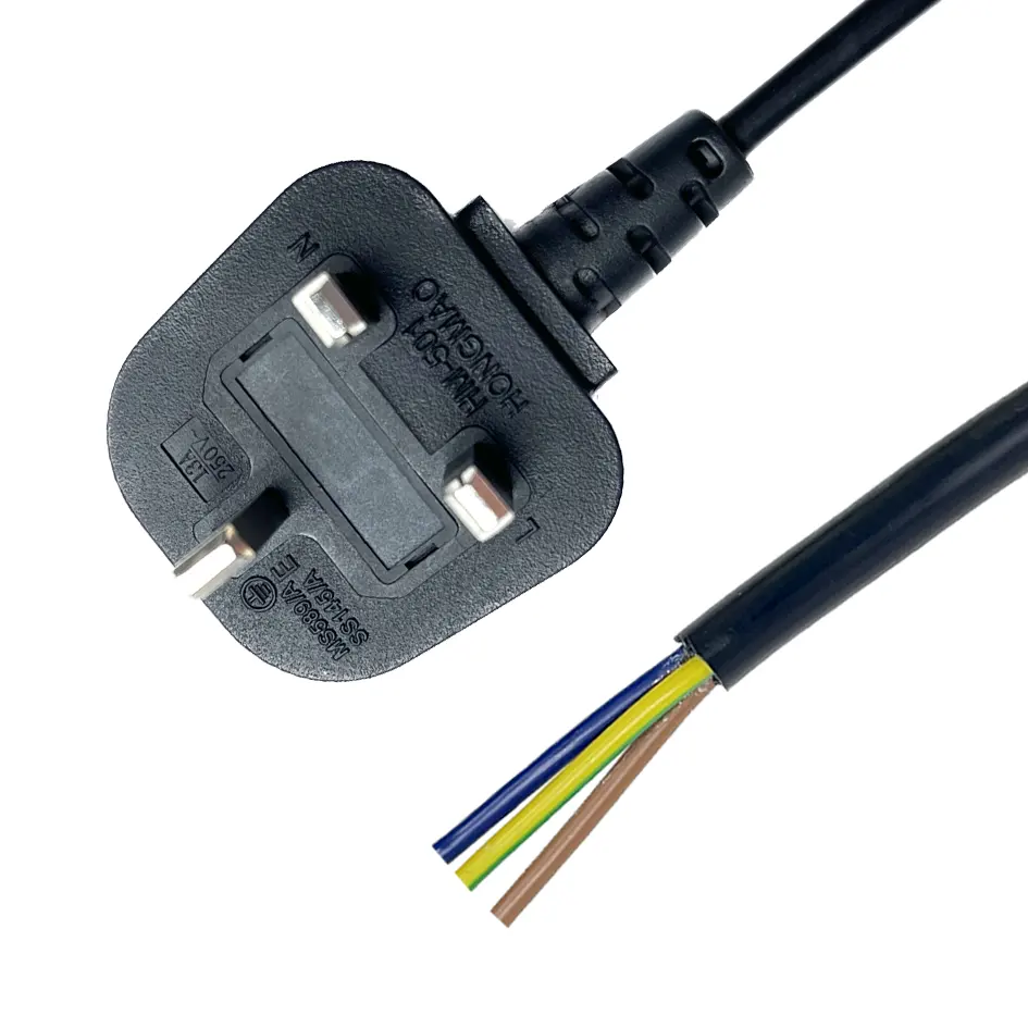supply 100 ft 50m uk universal us europe dc 3 pin eu computer 55mm plug socket electrical reel ac extension cord power cables