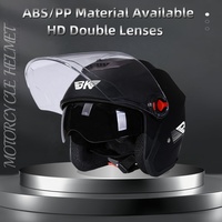 Nouvel Arrivage Casque Moto Ouvert en ABS Tendance pour Adulte, Doublure Coton, Demi-Casque Vente en Gros