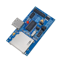 Module d'évaluation de carte de développement USB IC CH376S avec carte SD, oscillateur à cristal et port série – Kits de catégorie de produit CH376