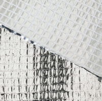 Membrane d'isolation en aluminium avec renfort en maille PE 1,5*50m