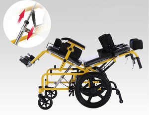 Silla de Ruedas Tipo Carro con Mesa de Instrumentos para Niños con Parálisis Cerebral, para Edades de 7 a 10 Años - Product Image 4