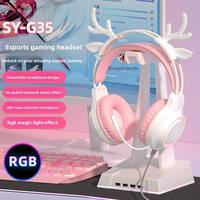 Casque audio supra-auriculaire de haute qualité, son surround 3D, microphone filaire inclus, câble tressé, étanche IPX-3
