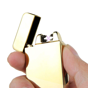 Encendedor de Plasma USB de Metal para fumar, Camping, doble arco, chimenea al aire libre, vela, encendedor de Pipa, encendedor clásico a prueba de viento - Product Image 1