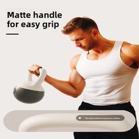 Kettlebell en PVC souple rempli de sable de fer - 6 kg pour femmes et hommes, fitness à domicile, tonification des fessiers, sculpture du corps, entraînement de force