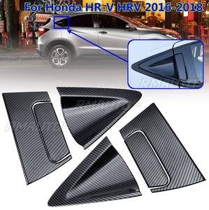 Accessoires de voiture pour Honda Vezel HR-V HRV 2016-2018, 6 pièces, garniture de poignée de porte arrière latérale en ABS chromé/fibre de carbone - Product Image 2