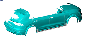 Jupes latérales en fibre de carbone Aftermarket Mods RSQ8 pour <span class=keywords><strong>Audi</strong></span> RSQ8 Base Sport Utility 4 portes 2020-2023 - Product Image 3