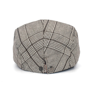 Casquette plate décontractée d'hiver pour hommes et femmes, béret à carreaux, chapeau Ivy - Product Image 2