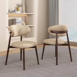 Chaise de salle à manger rembourrée en bois massif, style nordique, pour salle à manger, usage adulte - Product Image 2