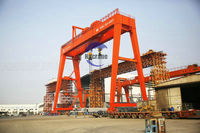 Chantier naval à moteur de conteneur portuaire Grue à portique mobile à double poutre personnalisée