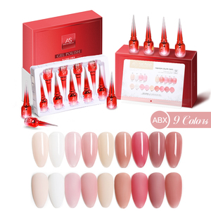 Kit de vernis à ongles en gel semi-permanent <span class=keywords><strong>hybride</strong></span> personnalisé avec logo, 15 ml, couleurs noires et rouges, fournitures pour nail art UV - Product Image 2
