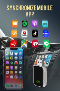 Adaptador Carplay 2 en 1, conversión de conexión automática por cable a inalámbrica, actualización en línea de fábrica propia - Product Image 4