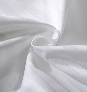 Wholesale Luxury <strong>Jacquard</strong> Stripe White Hotel <strong>Beddings</strong> <strong>Set</strong> 100% Cotton Hotel Bed Linen Fitted Sheet Bed Sheet for Star Hotel - Product Image 5