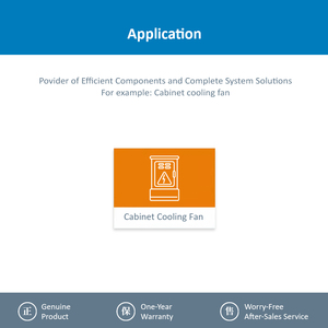 Ventilateur axial à roulement à billes pour armoire Rittal, modèle W2E200-HK86-01, 200 mm, 115 V CA, 0,58 A, 64 W, 2550 tr/min, pour équipement électrique et électronique - Product Image 5