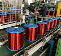 Fil d'aluminium émaillé SWG 20 22 24 26 28 30 pour bobine de générateur