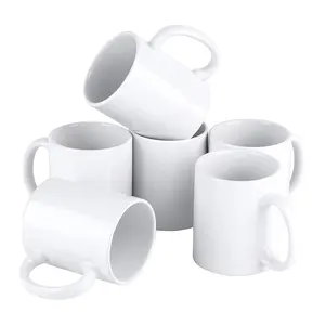 High Quality Wholesale Blank Ceramic Cups Mugs Sublimation Heat Press 11oz Sublimation Mugs Tazas