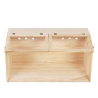 Habitat pliable en bois durable pour hamster, grande cage avec fenêtre en acrylique, dessus ouvert, étanche, pour petits reptiles