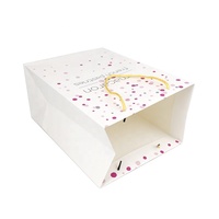 Individuell Bedruckte Hochwertige Papier-Einkaufstasche mit Griffen für Lebensmittel Kuchen Makronen Geschenkverpackung Recycling-Taschen