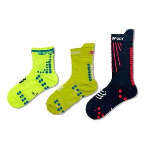 Men's Quick Dry Cycling <b>Socks</b> – Knitted Thin Moisture Absorption Breathable Crew Print for Road Bike & Running – Autumn - Product Image 3