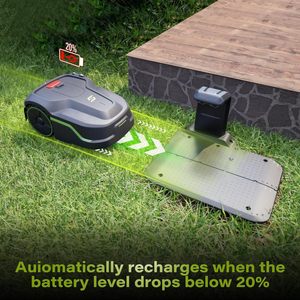 Tondeuse à gazon intelligente à ultrasons I600, alimentée par batterie, avec charge rapide et haute efficacité, robot extérieur - Product Image 2