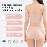 Aiermei 브라 공급 업체 맞춤형 여름 초박형 통기성 브래지어와 속옷 원피스 원활한 여성용 브래지어와 팬티