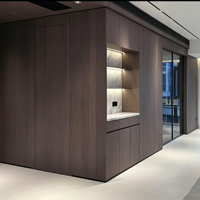 Panneaux muraux en bois plaqué charbon de bambou en gros, revêtements muraux intérieurs 3D en PVC pour la décoration d'hôtels