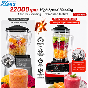 <span class=keywords><strong>Licuadora</strong></span> Comercial de 3000W, 2L+0.6L, 22000rpm, Cuchillas de Acero Inoxidable, a Prueba de Fugas, para Restaurantes, Hoteles, Cafeterías y Cadenas de Suministro - Product Image 3