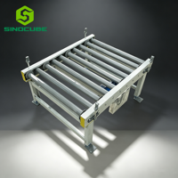 Nouveau Convoyeur à Rouleaux Modulaire Démontable Sinocube avec Moteur 0.37KW, Vitesse Réglable, Large Plage de Charge pour Boîtes, Palettes, Bacs