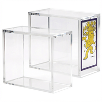 Boîte de rangement en acrylique personnalisée avec couvercle magnétique, résistante à l'eau, surface polie, épaisseur 5 mm, écologique, pour objets de collection