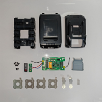 Boîtier de batterie pour outils électriques MAK, compatible avec les batteries MKT MAK BL1880B 8.0AH 10.0AH 10 cellules 21700, avec circuit imprimé BMS d'équilibrage.