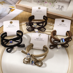 2 mảnh của Hàn Quốc phong cách pha lê tóc quan hệ thời trang scrunchies liền mạch khăn vòng liền mạch ban nhạc cao su Headband - Product Image 1