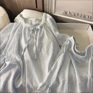 <span class=keywords><strong>Pigiama</strong></span> da <span class=keywords><strong>Donna</strong></span> 100% Poliestere, Set Camicia da Notte a Maniche Lunghe per Inverno Autunno Primavera Estate, Taglia <span class=keywords><strong>XS</strong></span>, Morbido e Liscio in Maglia - Product Image 2