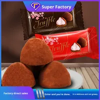 Barra de chocolate de trufa de 500g personalizable, aperitivo de Año Nuevo elegante de boda con ingredientes de galleta de sabor a café, bienvenida OEM