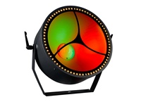 STSLITE - Projecteur LED professionnel ultra-plat 200W, lumière de retour colorée, contrôle DMX512/activation sonore, indice de protection IP33, en alliage d'aluminium, pour événements