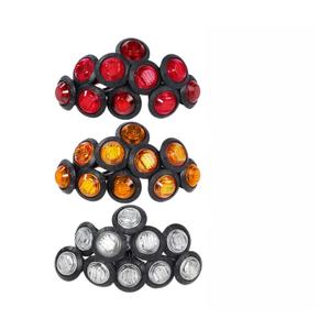 Feux de signalisation latéraux LED pour camion, 5 couleurs, type œil d'aigle, étanches, feux de brouillard de sécurité, 12V-24V 10W, pour voiture, camion, VTT, SUV, Jeep - Product Image 1