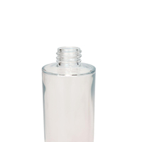 Flacon compte-gouttes cosmétique 20ml, 30ml, 40ml, 50ml, 60ml, 80ml, 120ml, huile de sérum à épaule plate, flacon compte-gouttes en verre avec boîte en papier rose