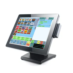 Yeni Windows POS terminali 15 ''dokunmatik POS makinesi restoran POS 7'' müşteri ekranı