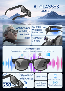 Nouvelles lunettes intelligentes G3 AI avec traduction ChatGPT, caméra HD 1200P, enregistrement vidéo et audio, appels Bluetooth, batterie grande capacité - Product Image 6
