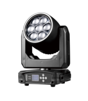 WANRAY Projecteur LED DMX512 350W à faible coût, effet Wash Frost Zoom 7*40W pour scène, club, DJ, discothèque, événements