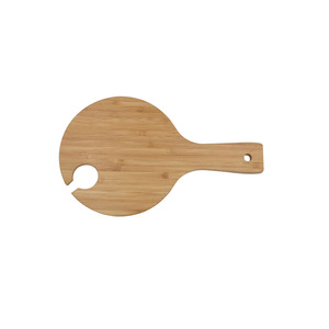 Plateau à fromage rond en bambou avec poignée pour servir du pain, des gâteaux, des fruits, usage domestique - Product Image 5