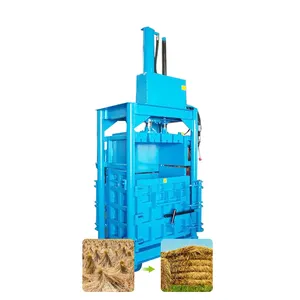 Máquina de prensa de balas de cartón de automatización, máquina compactadora para botella de plástico, máquina compactadora de neumáticos