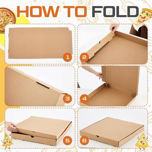 Caja de Pizza de Cartón Corrugado Ecológica con Logotipo Personalizado, Cierre Magnético, Reciclable para Empacar Pizza - Product Image 3