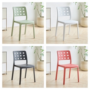 Chaises <span class=keywords><strong>de</strong></span> salle à manger en plastique pour la maison, style minimaliste avec dossier, populaires dans les cafés, chaises pour salons <span class=keywords><strong>de</strong></span> thé, chaises <span class=keywords><strong>de</strong></span> jardin - Product Image 6