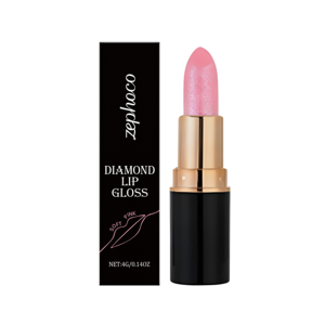 Brillo <span class=keywords><strong>Labial</strong></span> Rosa Diamante Suave, Lápiz <span class=keywords><strong>Labial</strong></span> con Brillo, Nutritivo, Suave, Hidratante, Voluminizador y de Larga Duración - Product Image 2