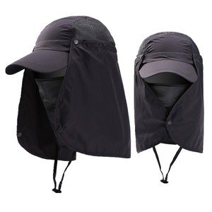 Sombreros de Sol con Protección UV para Hombre, Gorra de Béisbol Ligera con Cordón, Sombrero de Pesca con Protección Facial y para el Cuello, para Parejas - Product Image 2