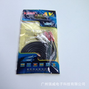 Câble audio vidéo RCA 2RCA vers 2RCA mâle-mâle 1,5m 3m 5m 20m, fil de cuivre plaqué or pour audio et vidéo - Product Image 4