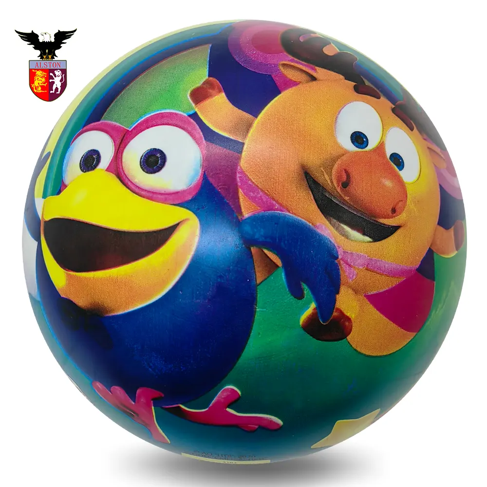 Mini bolas de rebote de PVC con impresión completa para niños, juguetes de alta calidad