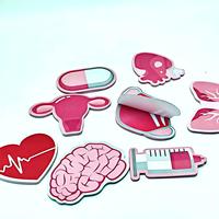 Bloc-notes autocollant créatif et mignon, découpé à la forme, sur le thème médical, pharmacologie, petites notes autocollantes pour infirmières
