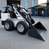 Chargeuse compacte sur roues CE EPA EURO5 avec commandes hydrauliques pour la réparation des allées agricoles, le travail en équipe et le service des enclos à bétail