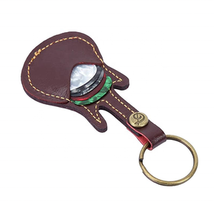 A Forma di chitarra Chitarra Picks Cassa del Supporto di Cuoio DELL'UNITÀ di elaborazione della Chitarra A Plettro Titolare - Product Image 3